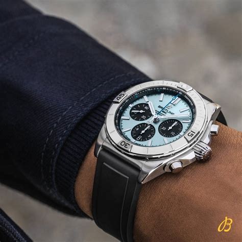 breitling chronomat b01 42 ice blue review|breitling premier chronograph 42 review.